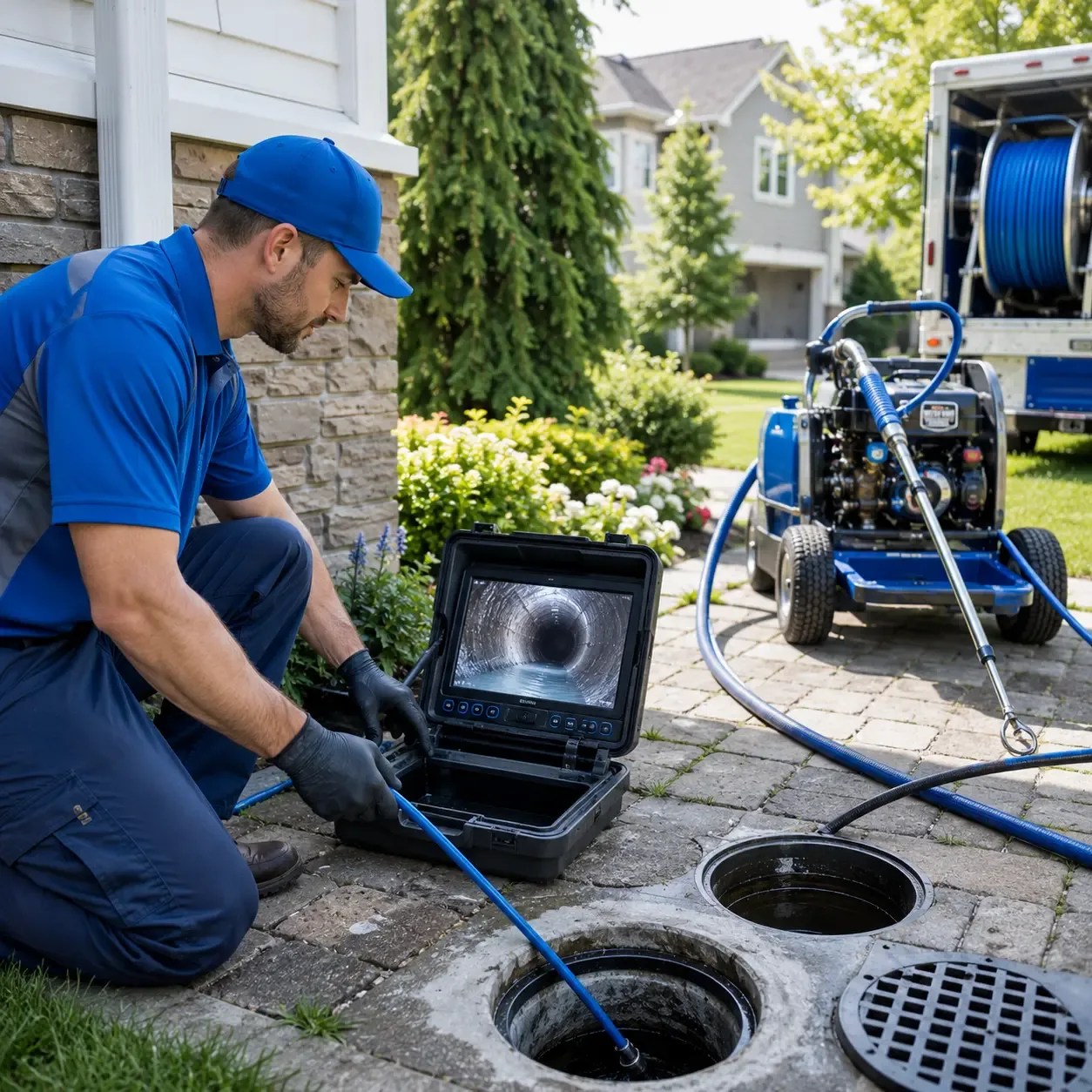 Outdoor drain cleaning professionals serving Libertyville, IA