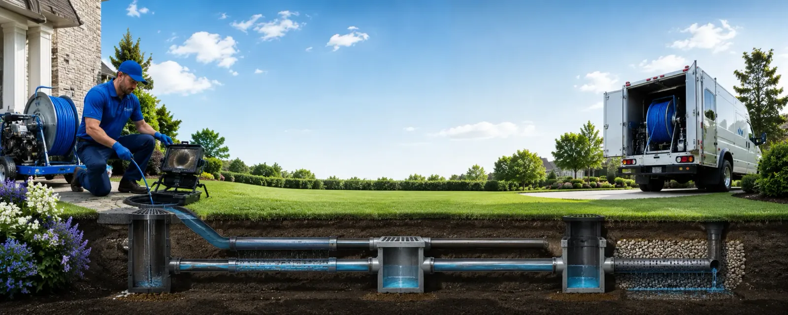 Outdoor drain cleaning information for Libertyville, IA